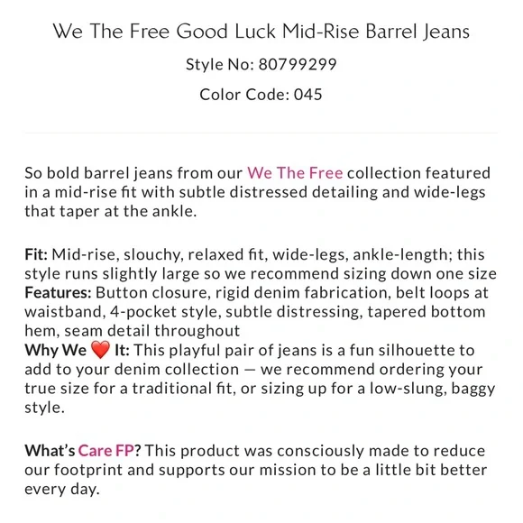Free People Good Luck Mid-Rise Barrel Jeans in Barnyard Blue - Picture 7 of 13